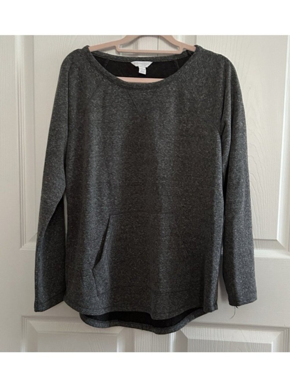 Charter Club Intimates Pullover Pajama Sweatshirt Heather Gray  Size S